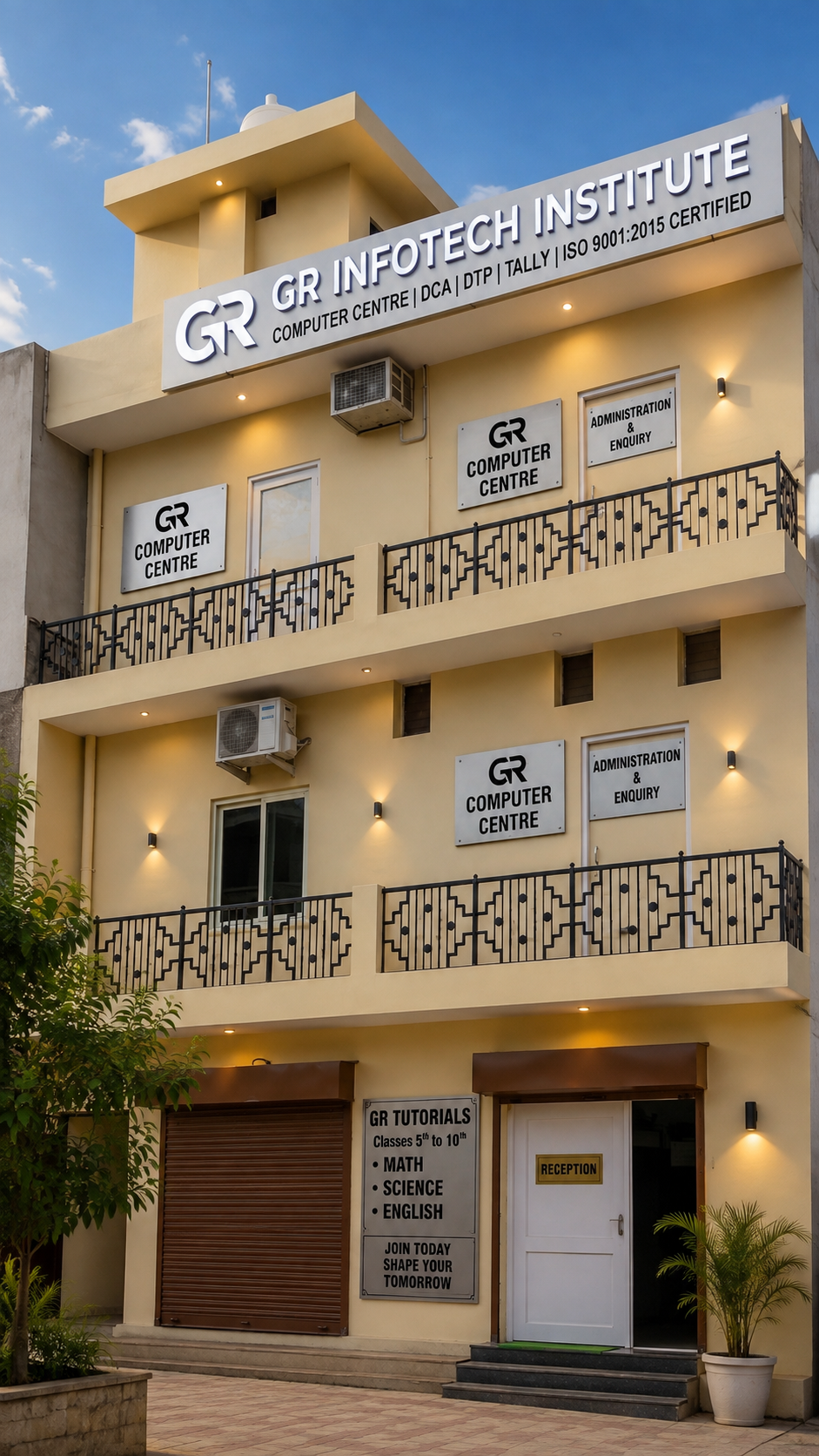 GR INFOTECH computer lab and classrooms in Dera Bassi